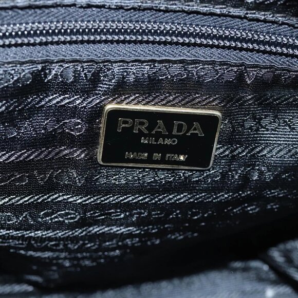 PRADA Chain Shoulder Bag Nylon Blue Auth ar12043 - Picture 11 of 16